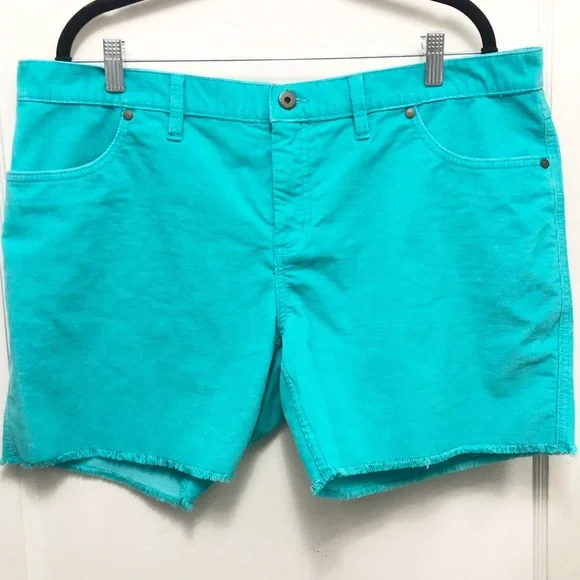 Carve Design Oahu Corduroy Cut Off Shorts Size 14 Color Blue - Picture 1 of 9